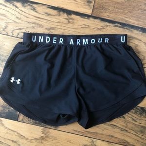 Black Under Armour Play-Up Shorts with Pockets